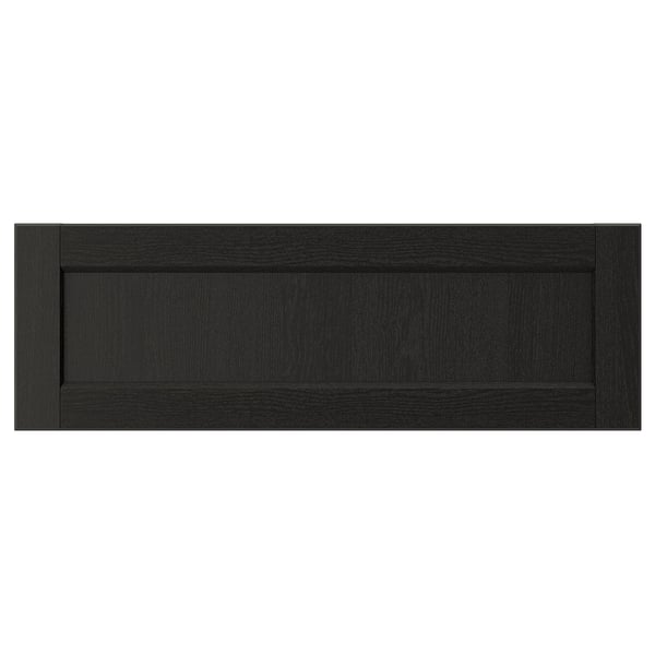 LERHYTTAN Façade de tiroir, teinté noir, 30x10 "