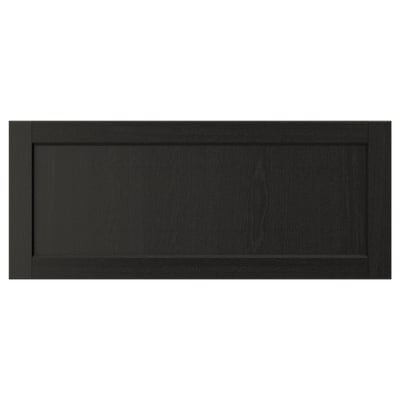 LERHYTTAN Façade de tiroir, teinté noir, 36x15 "