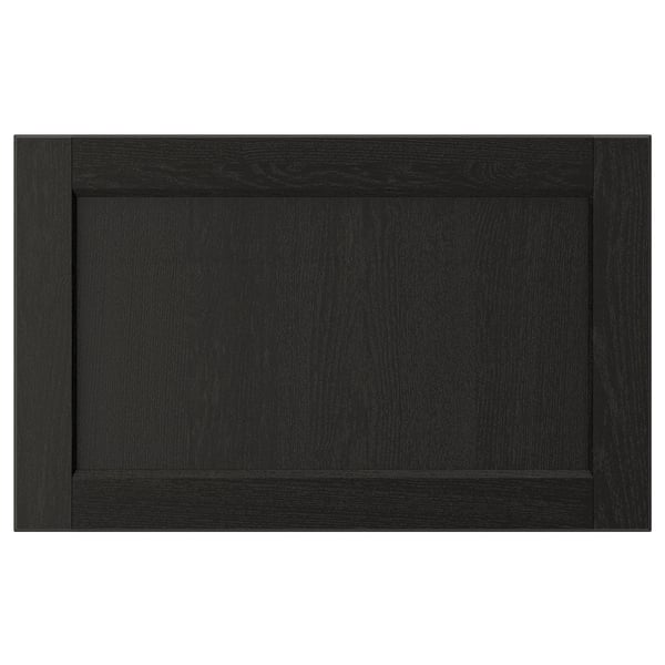 LERHYTTAN Façade de tiroir, teinté noir, 24x15 "