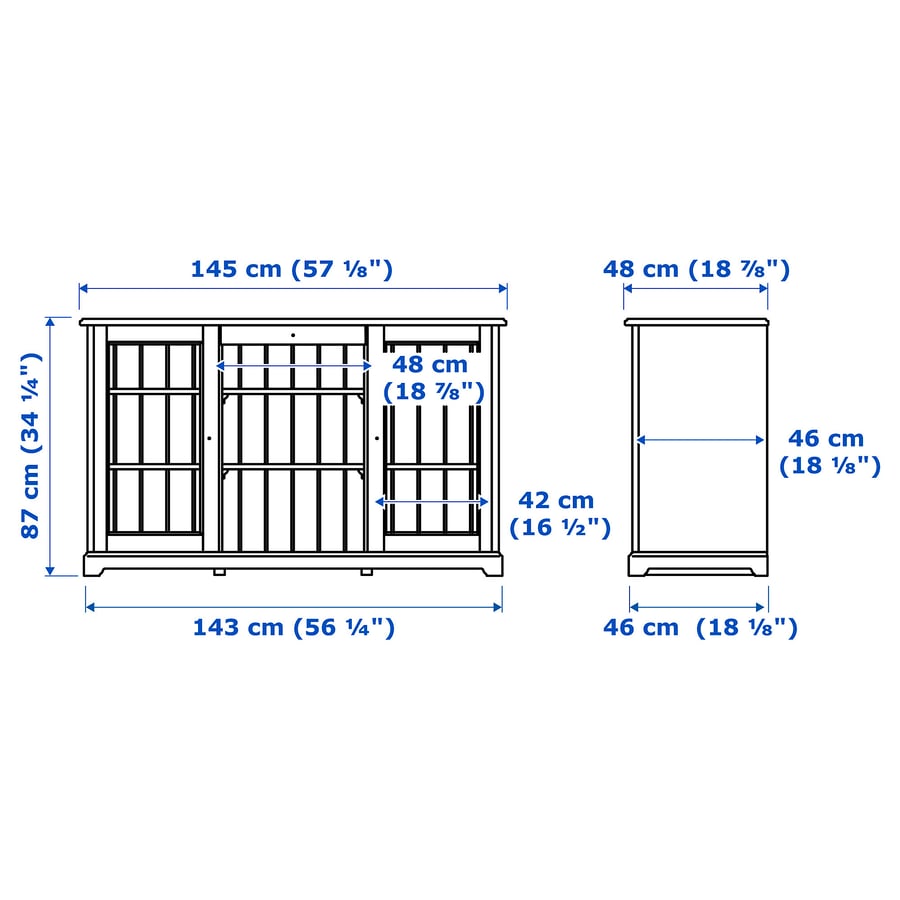 LIATORP Buffet, blanc, 145x87cm. IKEA® Canada IKEA CA