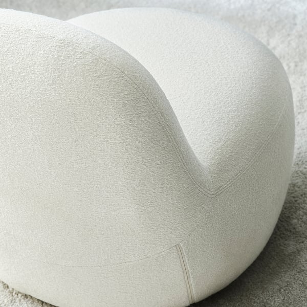 LILLESÄTER Fauteuil pivotant, Axvall blanc cassé