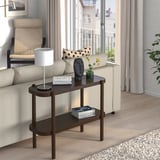 LISTERBY Console, brun foncé hêtre plaqué, 36 1/4x15x28 "
