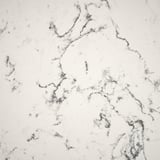 LOCKEBO Comptoir sur mesure, blanc cassé effet marbre gris/composite en fibres de verre, 1 1/8 "