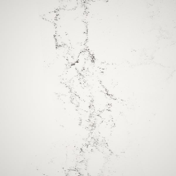 LOCKEBO Comptoir sur mesure, blanc effet marbre scintillant/composite en fibres de verre, 1 1/8 "
