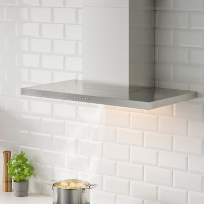 LUFTBUREN Hotte murale, acier inox