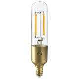 LUNNOM Ampoule à DEL E12 200 lumen, intensité lumineuse réglable/tubulaire verre clair, 1 "
