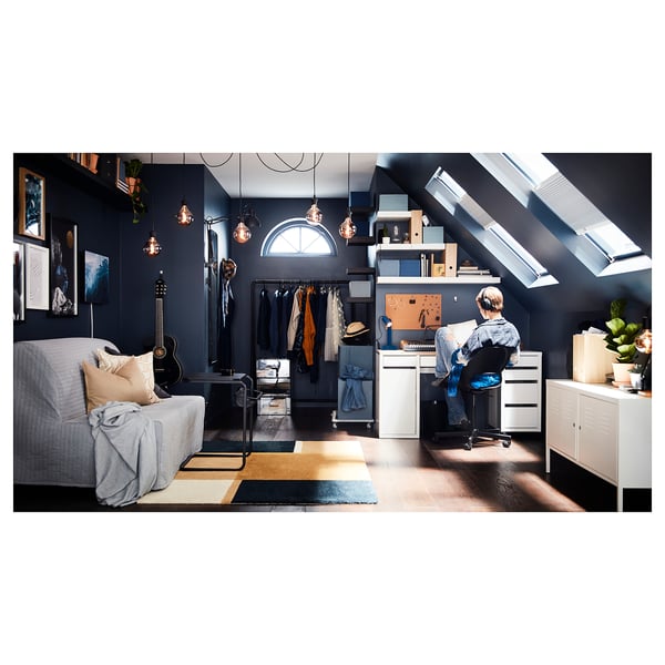 LYCKSELE MURBO Causeuse-lit, Knisa gris clair
