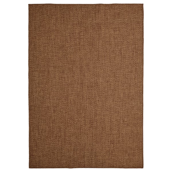 LYDERSHOLM Tapis tissé plat, int/extérieur, brun moyen, 5 ' 3 "x7 ' 7 "
