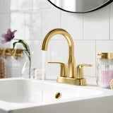 MACKSJÖN Mélangeur de lavabo centré, couleur laiton, 4 "