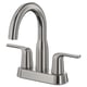 Option : MACKSJÖN Mélangeur de lavabo centré, nickel brossé, 4 "