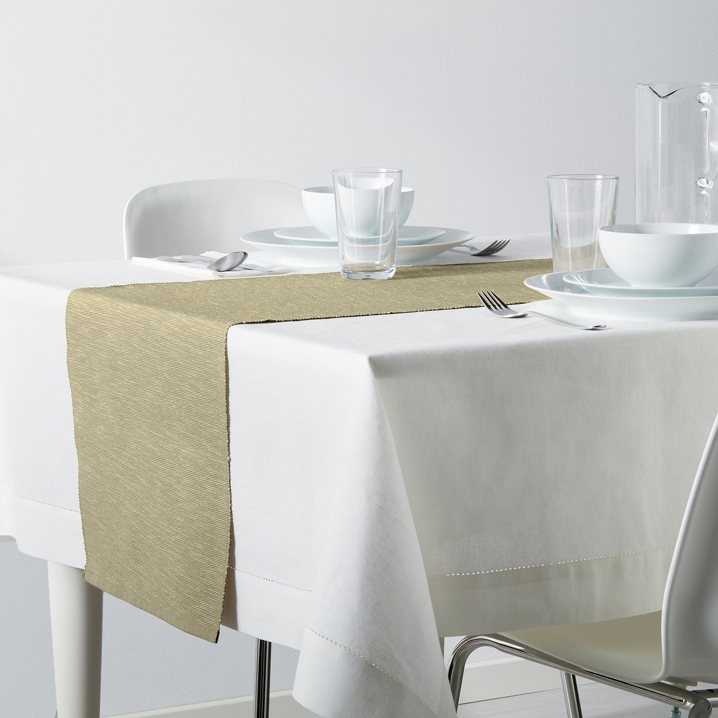 Nappe - chemin de table brodé main | Selency
