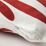 MAJSMOTT Housse de coussin, blanc cassé/rouge, 20x20 "