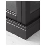 MALSJÖ Vitrine, teinté noir, 40 1/2x18 7/8x55 1/2 "