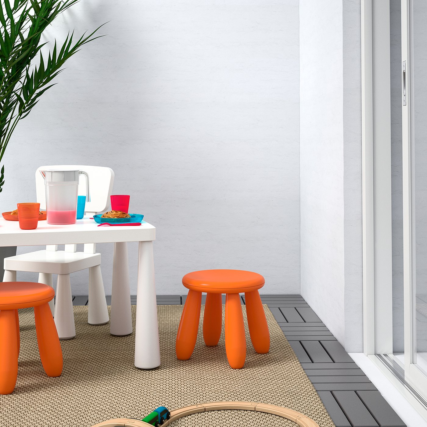 Lot De 2 Chaises Enfants IKEA Mammut - Intérieur/extérieur Blanc - Polypropylène Robuste - Poids Max 5 Kg - 4