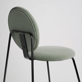 MÅNHULT Chaise, noir/Hakebo gris-vert