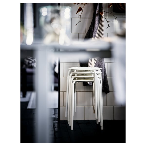 MARIUS Tabouret, blanc, 45 cm (173/4) - IKEA CA