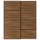 MEHAMN Portes coulissantes, 2 pièces, noir/double face noyer, 78 3/4x92 7/8 "
