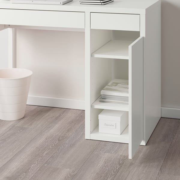 MICKE Bureau, blanc, 41 3/8x19 5/8 "