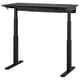 MITTZON Bureau assis-debout, électrique frêne plaqué teinté noir/noir, 47 1/4x23 5/8 "