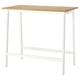 MITTZON Table conférence, chêne plaqué/blanc, 47 1/4x26 3/4x41 3/8 "