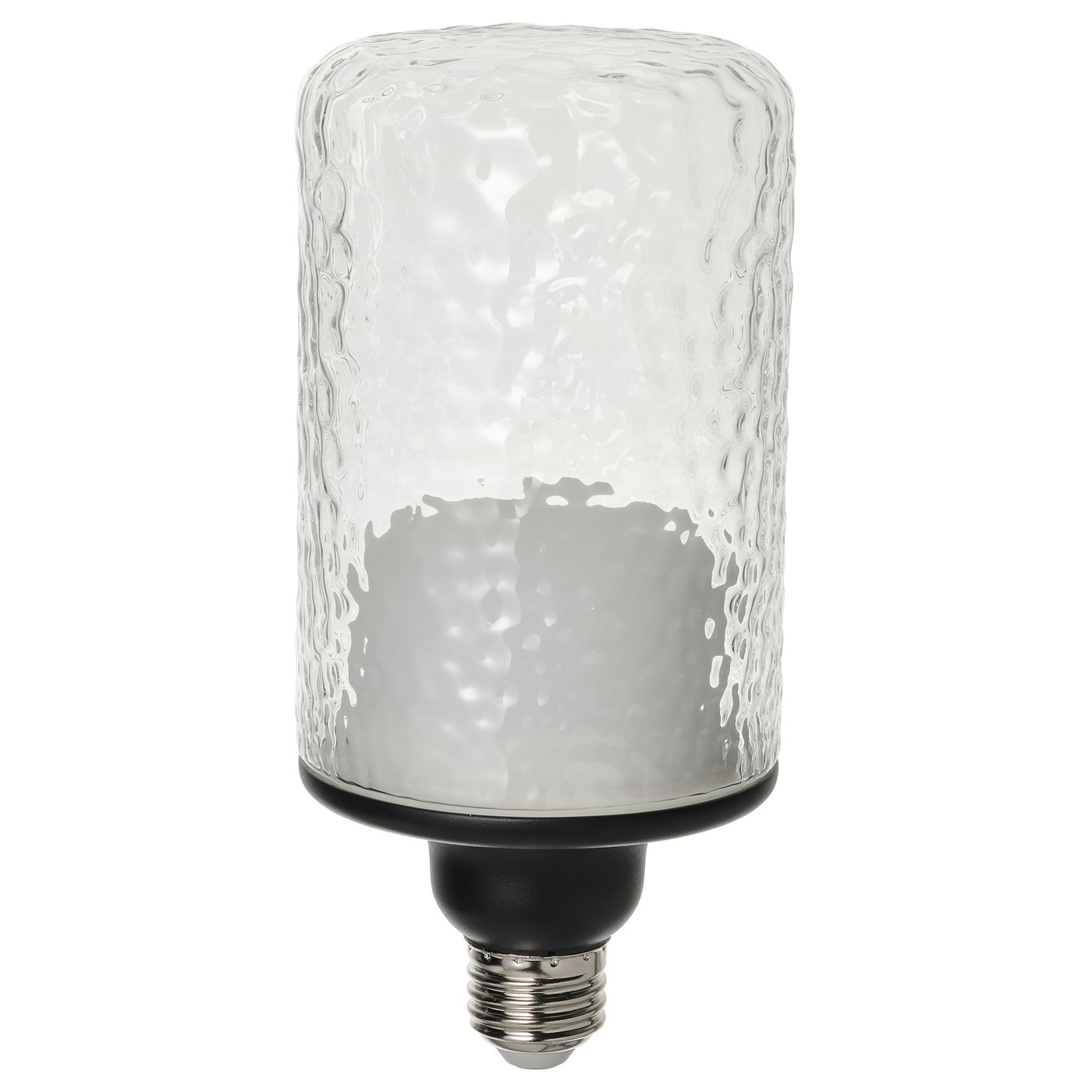 MOLNART ampoule DEL E26 150 lumens, tubulaire verre clair/à motifs, 90
