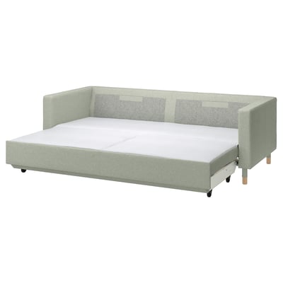 MORABO Canapé-lit, Gunnared vert clair/bois