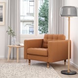 MORABO Fauteuil, Grann/Bomstad brun doré/bois