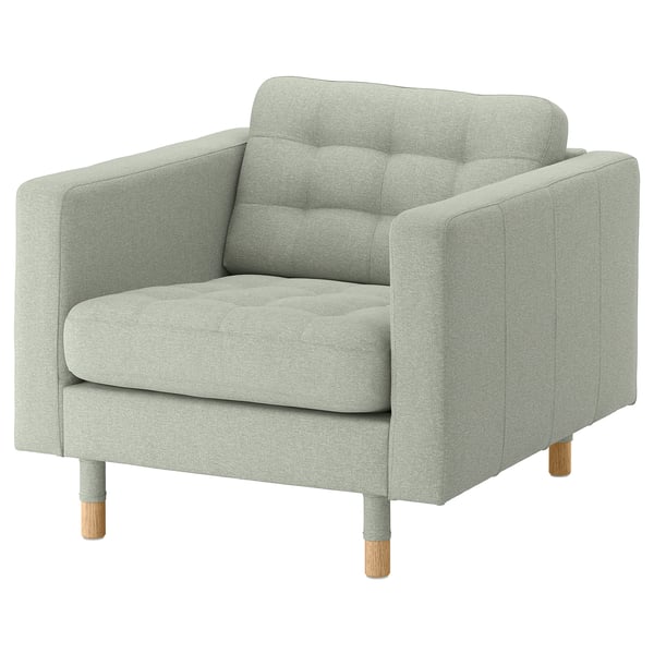 MORABO Fauteuil, Gunnared vert clair/bois