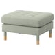 MORABO Repose-pieds, Gunnared vert clair/bois