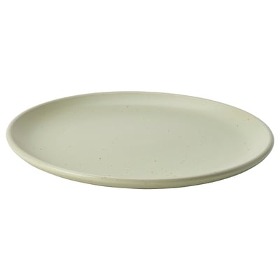 MOSSMAL Assiette à salade, motif à pois/vert clair, 7 "