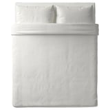 NATTJASMIN Housse de couette et taie(s), blanc, 2 places/grand 2 places