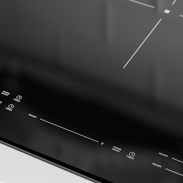 NEDERSTA Table de cuisson à induction, noir, 36 "
