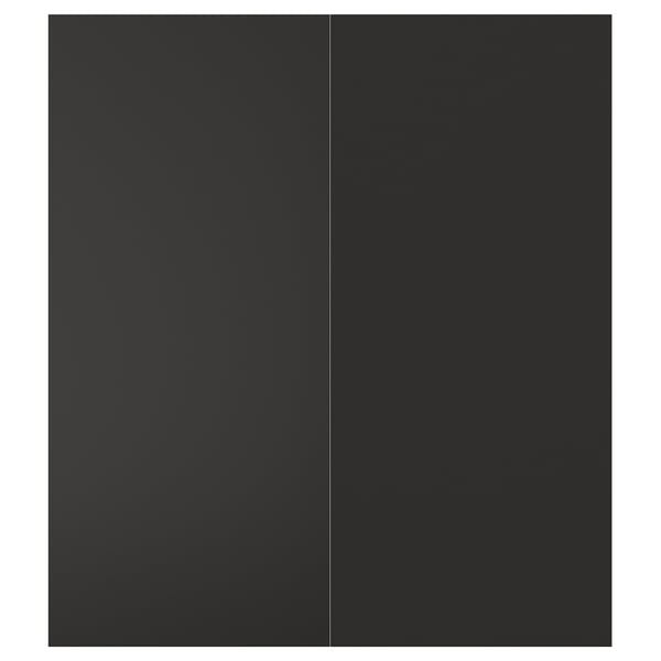 NICKEBO Porte arm inf angle 2p, mat anthracite, 13x30 "