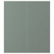 NICKEBO Porte arm inf angle 2p, mat gris-vert, 13x30 "
