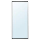 NISSEDAL Miroir, noir, 25 5/8x59 "