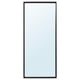 NISSEDAL Miroir, noir, 25 5/8x59 "