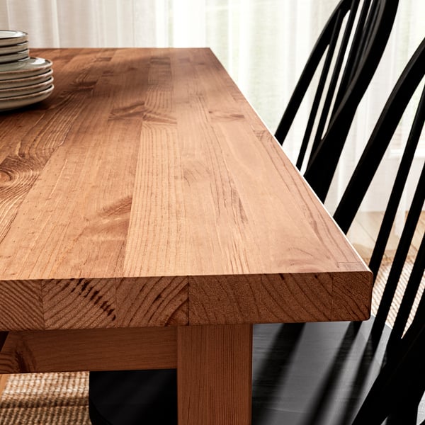 NORDVIKEN Table à rallonge, teint anc, 59 7/8/87 3/4x37 3/8 "