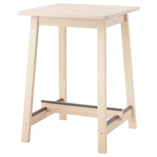 Norraker Table Haute Bouleau 74x74cm Ca Fr Ikea