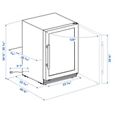NUMRERAD Refroidisseur à vin, acier inox