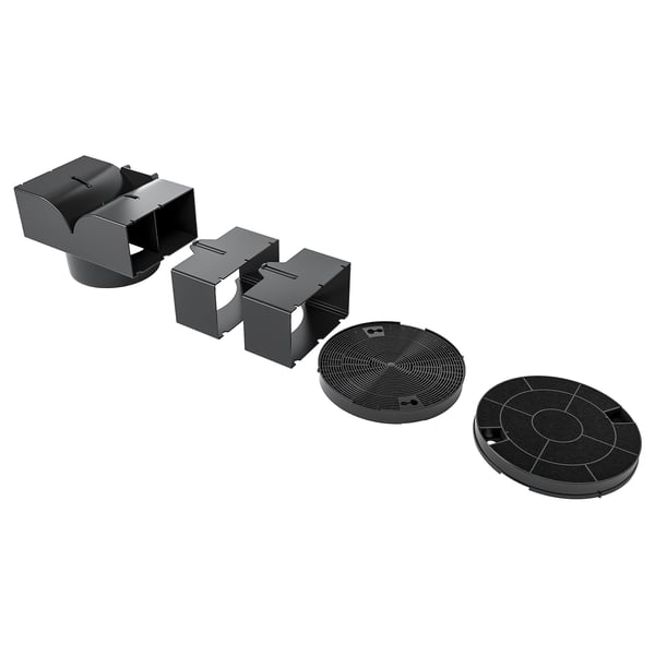 NYTTIG FIL 20 Filtre charbon, ens de conversion, acier inox