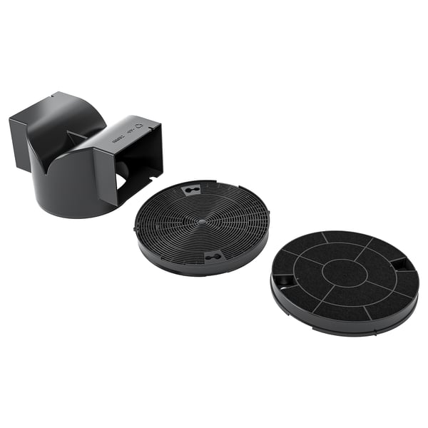 NYTTIG FIL 30 Filtre charbon, ens de conversion, acier inox