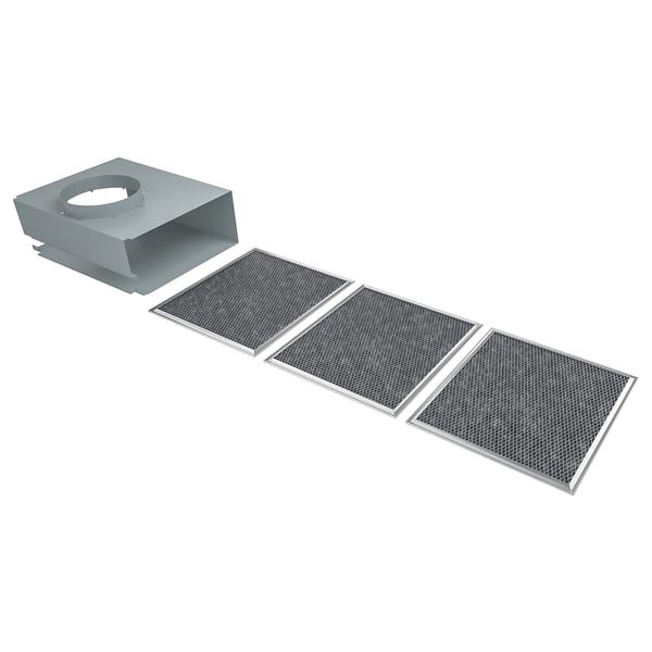 NYTTIG FIL 50 Filtre charbon, ens de conversion, acier inox