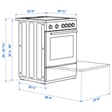 ÖRMINGE Cuisinière à tabl cuisson induction, acier inox, 24 "