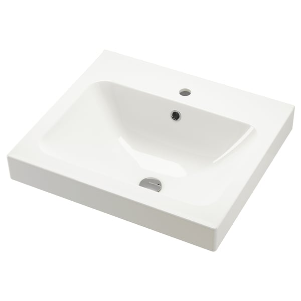 ORRSJÖN Lavabo profond, blanc, 25x21 3/4 "