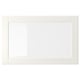 Option : OSTVIK Porte vitrée, blanc/verre clair, 23 1/2x15 "