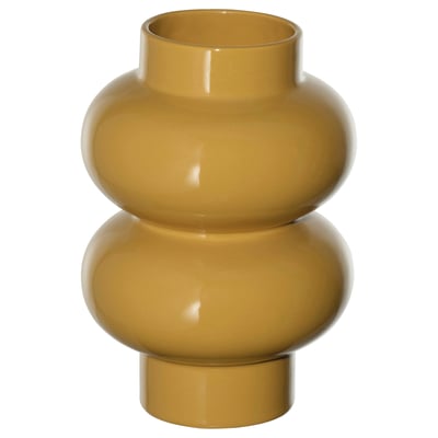 PÄRLHÄGG Vase, jaune-beige, 8 ¾ "