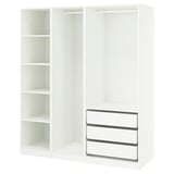 PAX Agencement armoire-penderie, blanc, 68 7/8x22 7/8x79 1/4 "