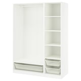 PAX Agencement armoire-penderie, blanc, 59x22 7/8x79 1/8 "