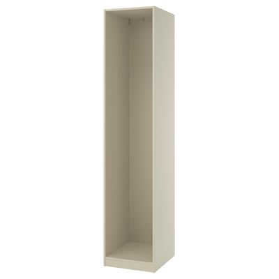 PAX Caisson montage mural, gris-beige, 19 5/8x22 7/8x92 7/8 "