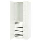 PAX / FARDAL Agencement armoire-penderie, ultrabrillant/blanc, 29 1/2x23 5/8x79 1/4 "